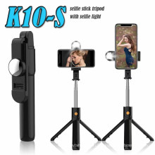 Mirror Monopod Bluetooth Selfie Stick Selfiestick with Beauty Light K10s